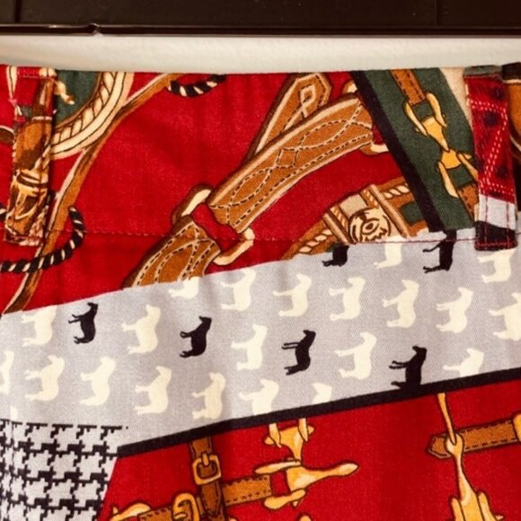 Ruff Hewn Vintage 80's 90's Equestrian Print Maxi Skirt - Picture 5 of 7